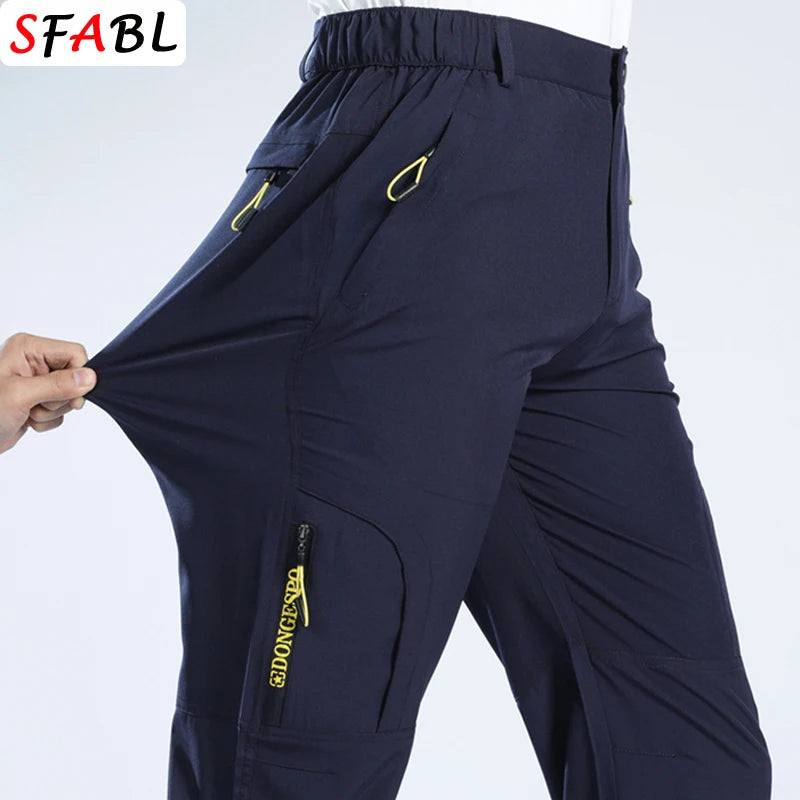 Stretch Thin Breathable Pants Men Outdoor Sports Pants