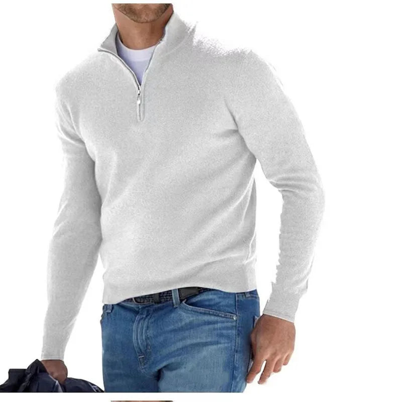 Men's Half Zipper Casual Sweater