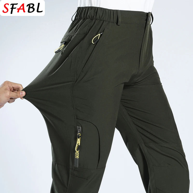 Stretch Thin Breathable Pants Men Outdoor Sports Pants