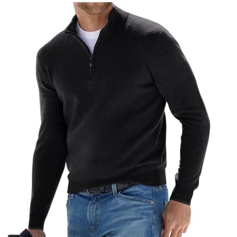 Men's Half Zipper Casual Sweater