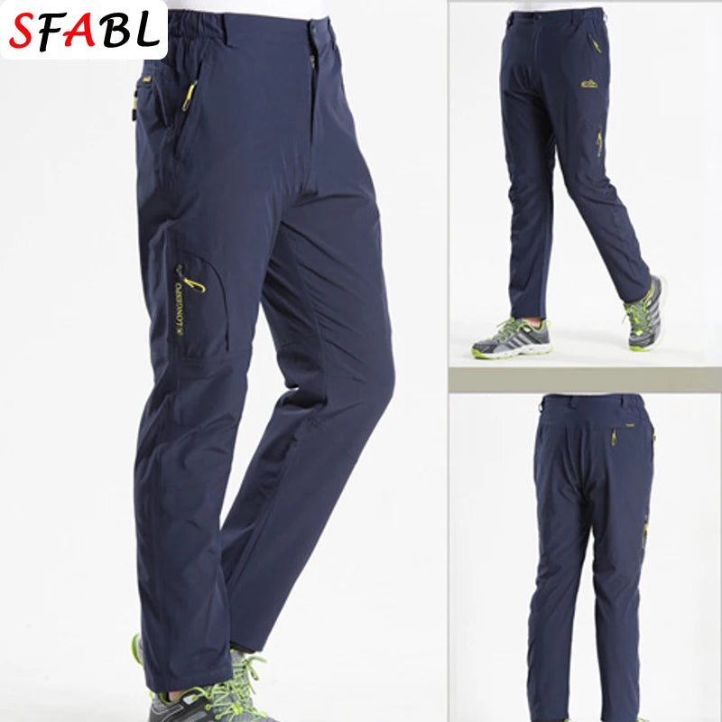 Stretch Thin Breathable Pants Men Outdoor Sports Pants