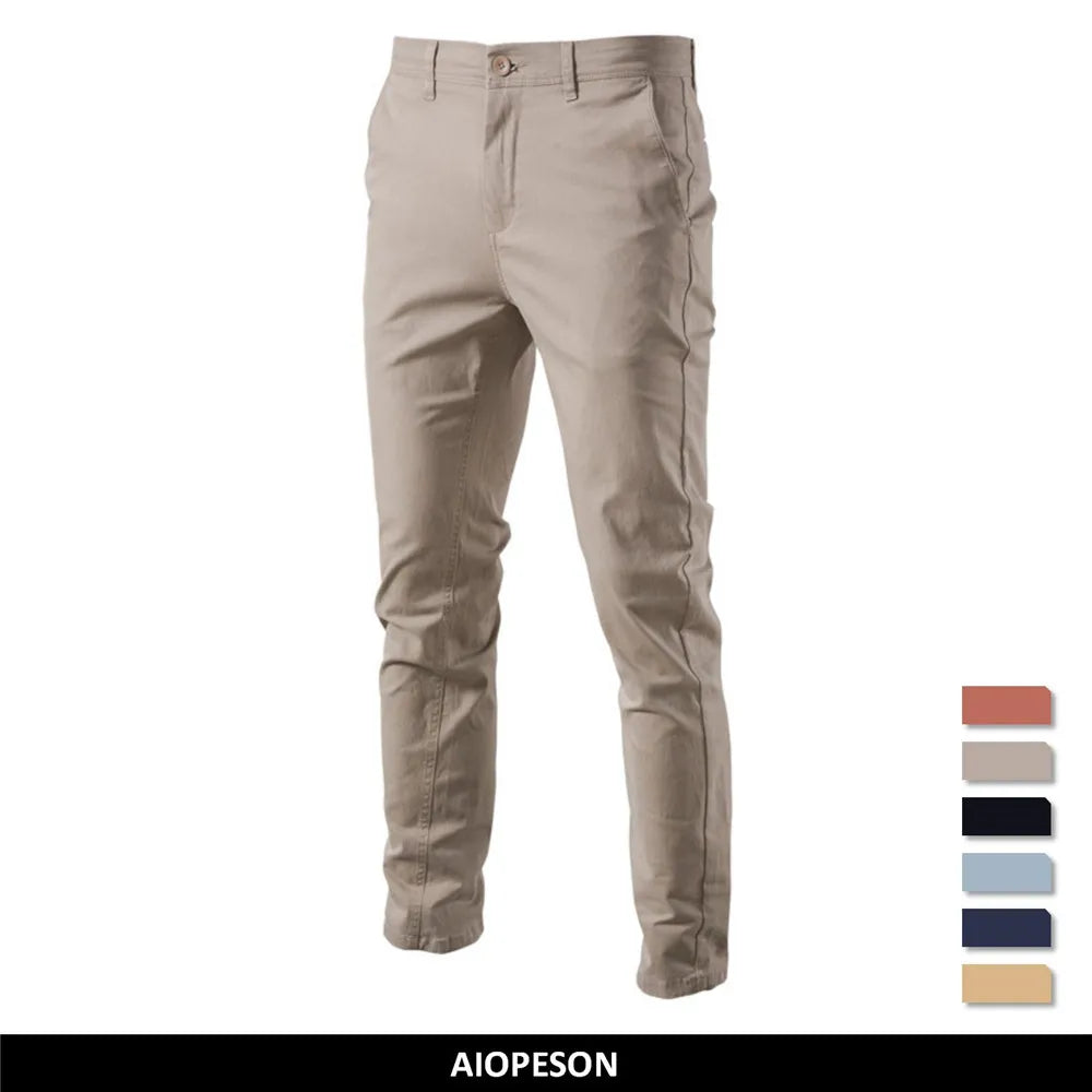 AIOPESON Casual High Quality Classic Business Pants Men