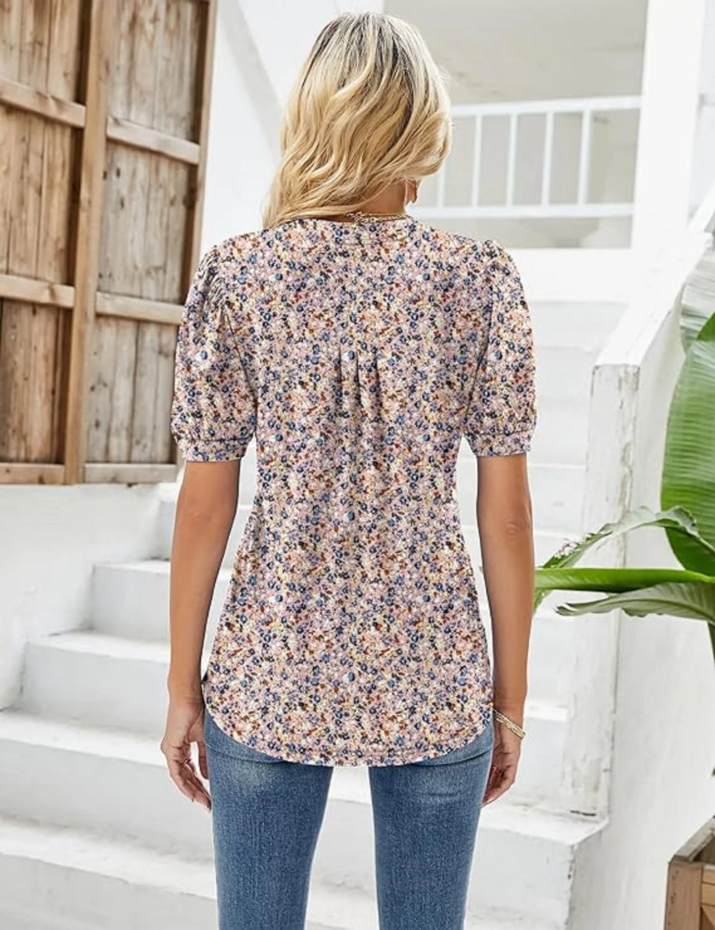 Womens Tunic Tops V Neck Shirts  Tops